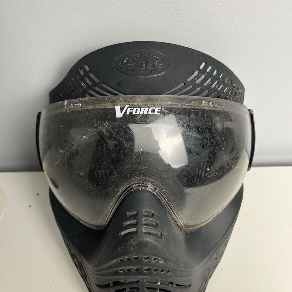 V-Force Grill 2.0 Paintball Mask - Black - Clear Visor - Adjustable Sizing - Picture 2 of 8